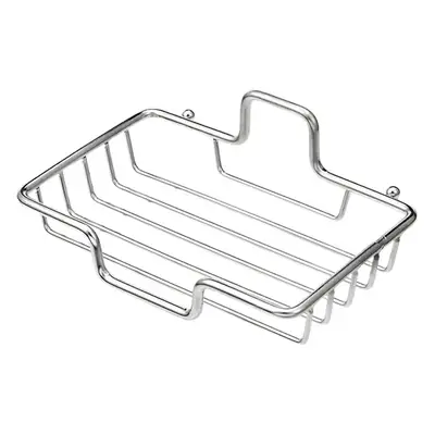 Stainless Steel Wall-Mounted Soap Rack with Double Layer Storage