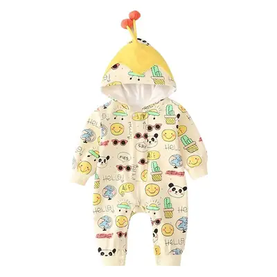 Baby Cotton Cartoon Jumpsuit Spring Fall Newborn Crawling Clothes