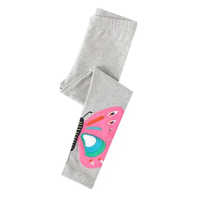 Kids Girls Leggings Set Striped Top with Butterfly Shoes