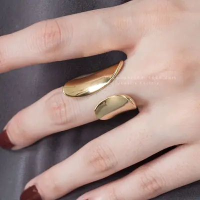 Gold Geometric Women's Ring Open Ring Japan Korea