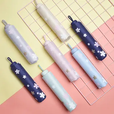 UV Protection Sun Umbrella with Floral Print