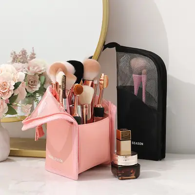Portable Makeup Brush Storage Bag Waterproof Multi-Functional