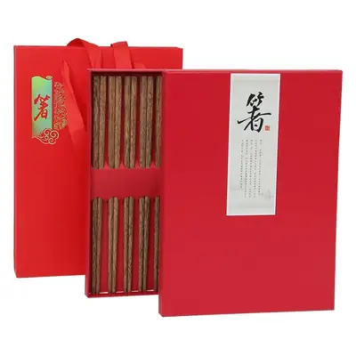 Red Wooden Chopsticks Paint-Free Wax-Free Chicken Wing Gift Set