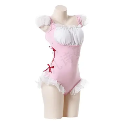 Pink Lace Trimmed Princess Dress for Girls
