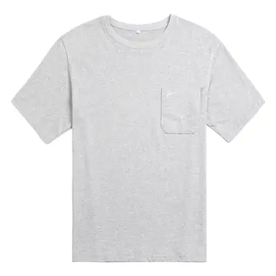 Dad's Pure Cotton Round Neck T-Shirt Navy Blue Loose Fit