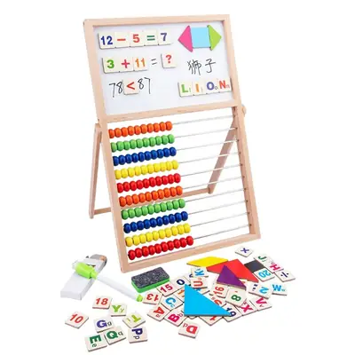 Double Sided Magnetic Bead Counter for Kids First Grade Math