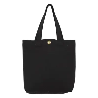 Black Linen Hand Bag for Women, College Style, Japan Style, 1 Pc
