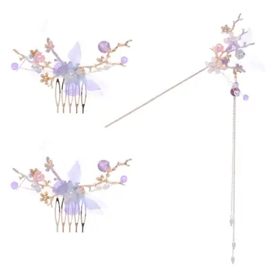 Tuan Ming Antique Hairpin with Flower Tassels