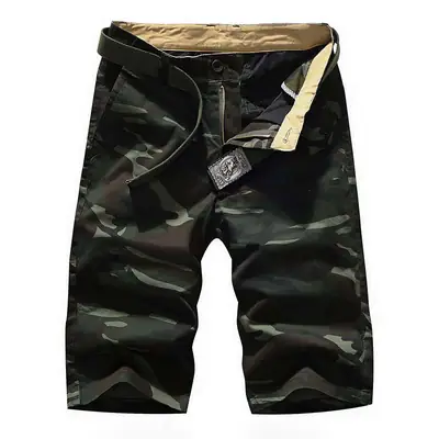 Men Camouflage Washable Shorts Large Size
