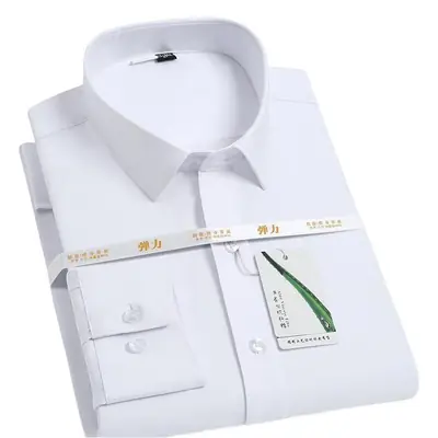 Men's Navy Blue Slim Fit Business Shirt
