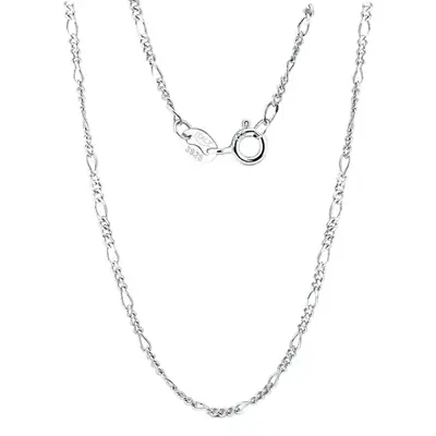 Strict selection of s925 sterling silver pendant-free plain chain necklace 1.7mm Figaro chain cross-border hot products matching chain manufacturers straight