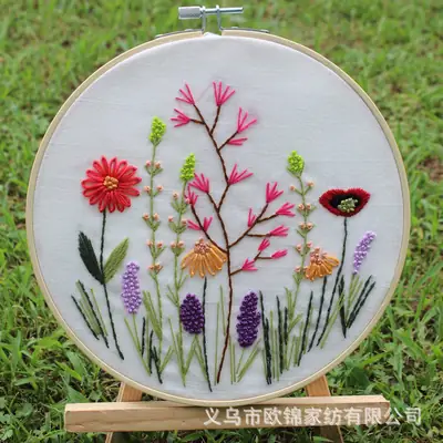 Cross-Border Embroidered Floral Design for DIY Home Decor