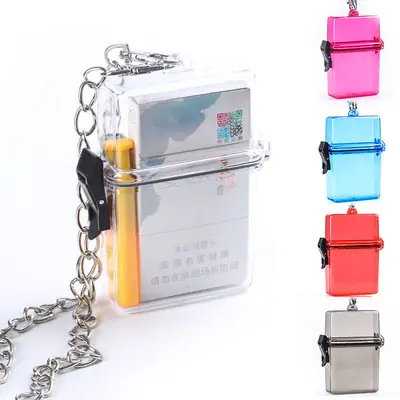 Red Transparent Lighter Chain Bag for Women