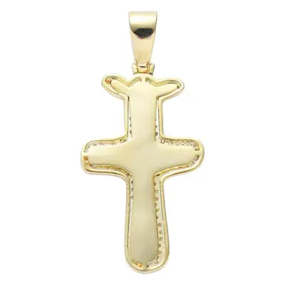 Hip-Hop Cross Necklace with Crystal Accents