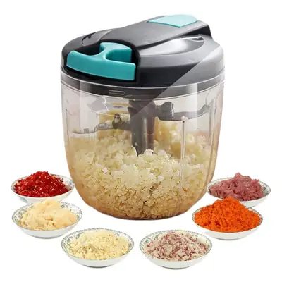 900ml Manual Blender for Veggie Chopping & Chili Making