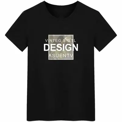 Men White Graphic T-Shirt Short Sleeve Summer Wear
