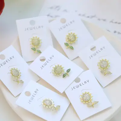 Japanese Sunflower Collar Pin for Women