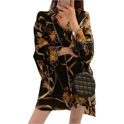 Women's Chiffon Sun Protection Mid-Length Dress