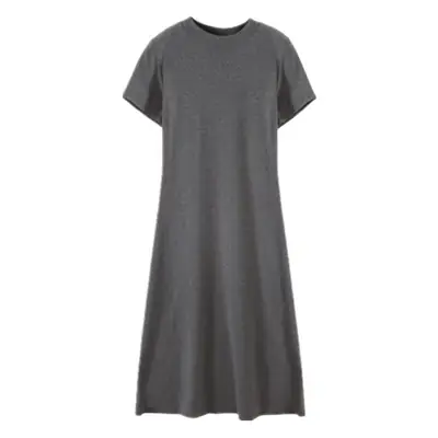 Black Korean Style Loose Sleeve Mid-Length A-Line Dress
