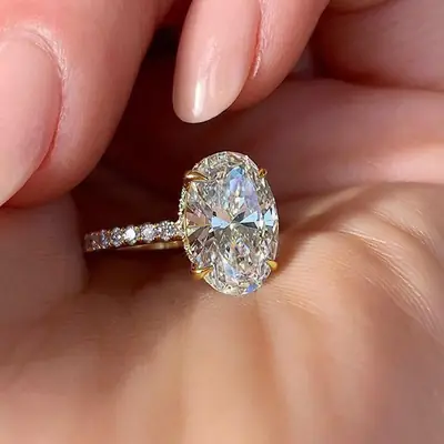 Zircon Plated Ring for Women European American Design