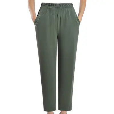 Women's Brown Wide Elapsed Summer Pants Large