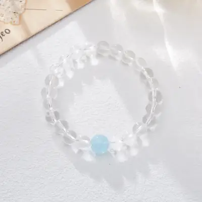 Aquamarine Crystal Bracelet for Women
