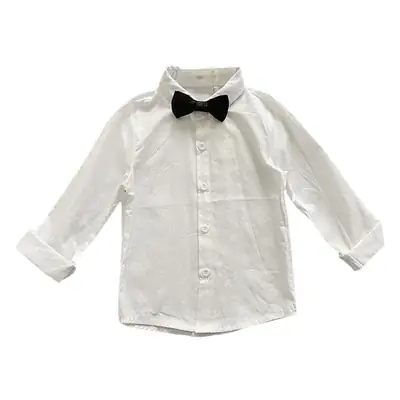 Children's Black & White Bow Tie Shirt Set