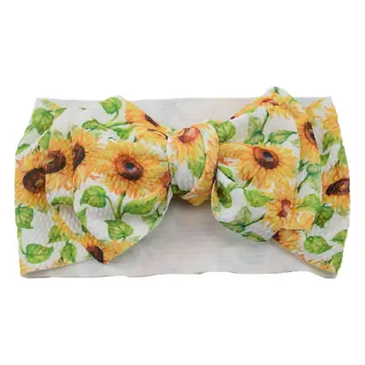 Baby Cactus Hair Belt with Big Bow Headband