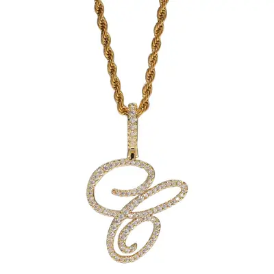 Copper Zircon Snake Pendant Necklace for Men