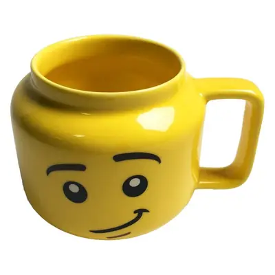 Yellow Lego Smile Ceramic Cup for Girls Boys