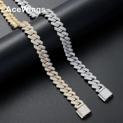 13mm Box Buckle Cuban Necklace for Men