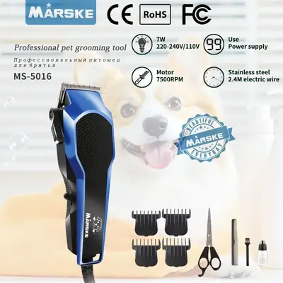 MARSKE Electric Clippers for Cats Dogs 10W High Power