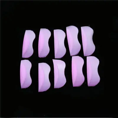 Rose Red Eyelash Gasket 5 Pairs Silicone Gasket Curling Tool
