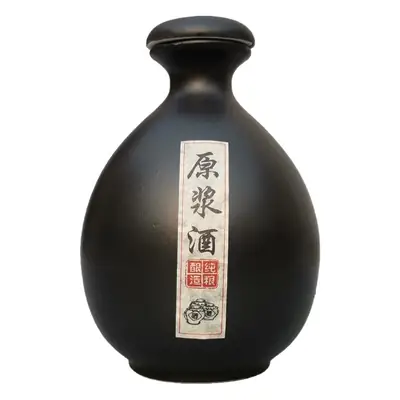 6 Bottle Set Antique Black Earth Pot Wine Pot 1kg
