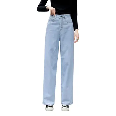 Women Wide Leg Jeans 2020 Summer Loose Straight Leg