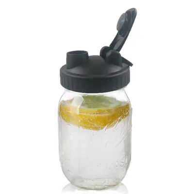 Wide Mason Jar Lid Flip Seal Label Lemon Coffee Tea Jam Oat Mason Bottle Lid