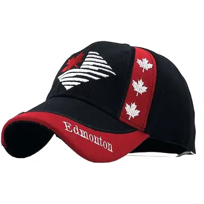 Canadian Flag Baseball Cap Black White Contrast Dropshipping