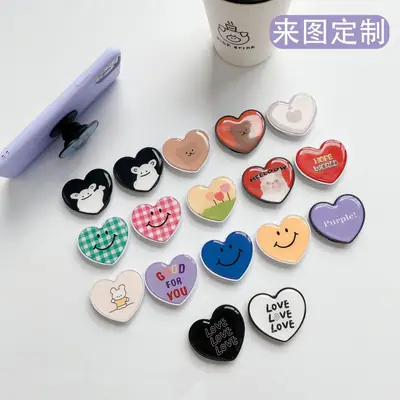 Heart Shaped Mobile Phone Airbag Bracket with "Hope World" Logo