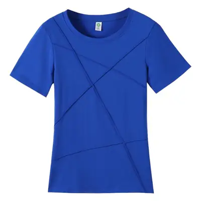 Purple Loose Sleeve T-Shirt Women Large Summer Wear