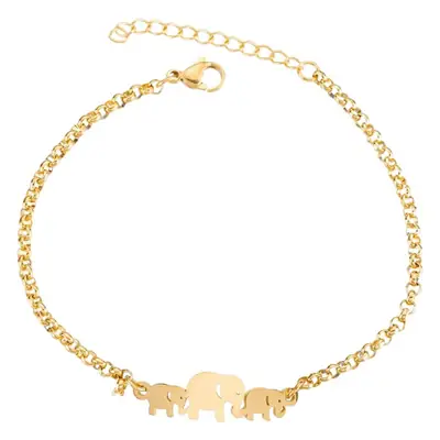 18K Gold Arrow Heart Bracelet for Women