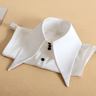 White Korean Style Fake Collar Sweater for Women