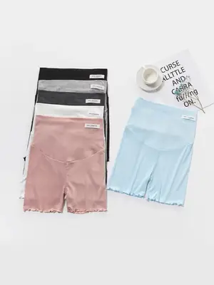 Pregnant Women's Safety Pants Summer Anti-Dusk Pregnant Modal Shorts Outerwear Loose Belly-supporting Leggings Trendy Mom