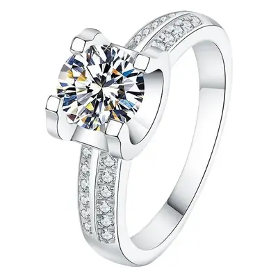 Elegant Zircon Open Ring for Women