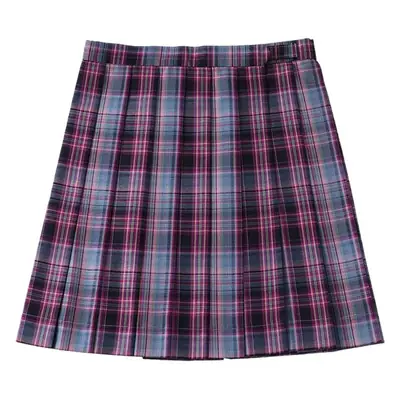Japanese Style Plaid Skirt 48cm High Waist