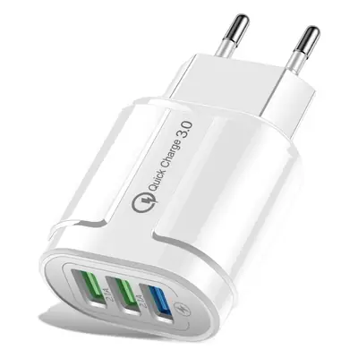 18W Fast Charging Dual USB Mobile Charger Black