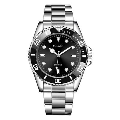 Yolako Red Quartz Men's Watch Steel Band