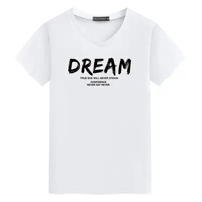 Men's Navy Dream Print V-Neck T-Shirt