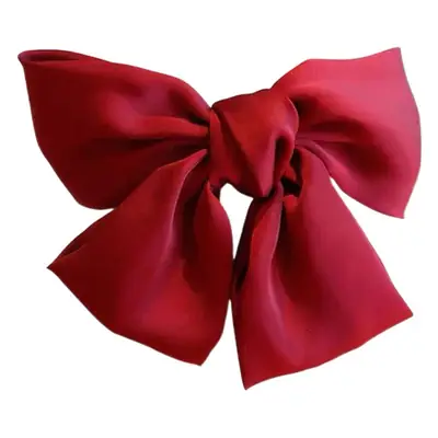 Pink Bow Hairpin for Girls Spring Clip