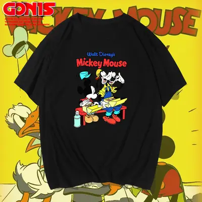 Y Summer Donald Duck T-Shirt Yellow Loose Fit