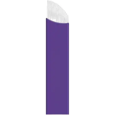 Purple Skin Needle Eyebrow Embroidery Tools 18mm